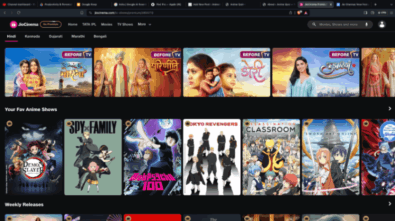 Jio Cinema Premium now offers Anime
