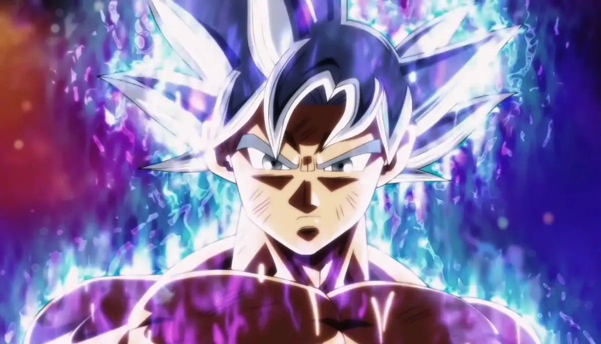 Goku Ultra Instinct transformation showing intense focus during Dragon Ball Super fights happening in extreme slow motion