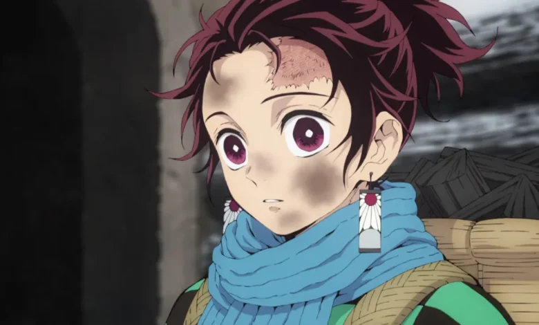 Tanjiro from Demon Slayer showing innocent expression before tragic family massacre in episode 1